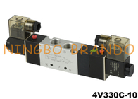 4V330C-10 3/8'' dubbele solenoïde pneumatische luchtregelklep 24V DC 220V AC