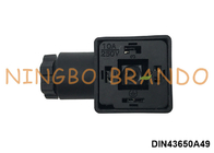 PG9 3P+E DIN43650A Solenoïde klep spoel connector AC DC IP65 Zwart