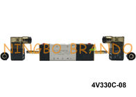 1/4“ NPT 4V330C-08 AirTAC Type Pneumatische Solenoïdeklep 5/3 Manier Dicht Centrum AC220V DC24V
