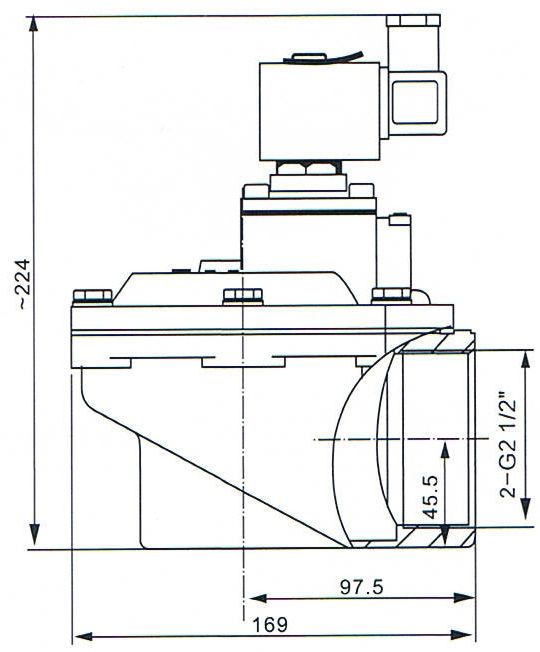 2.5“ het Type van SCG353A051 ASCO Omgekeerde Impuls Jet Valve For Dust Extraction 0