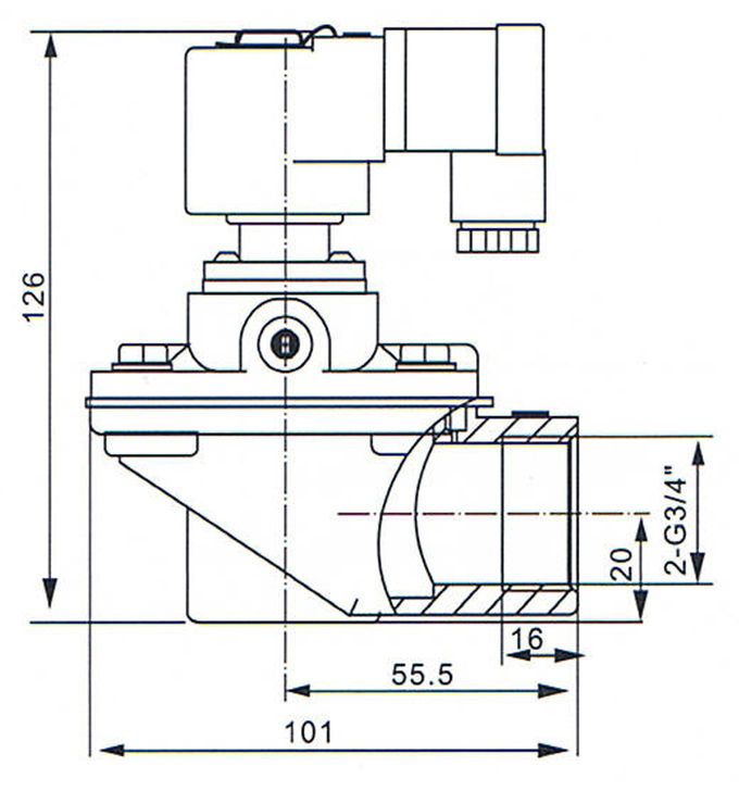 3/4“ het Type van CA20T Goyen Collector 1 van Impulsjet diaphragm valve for dust