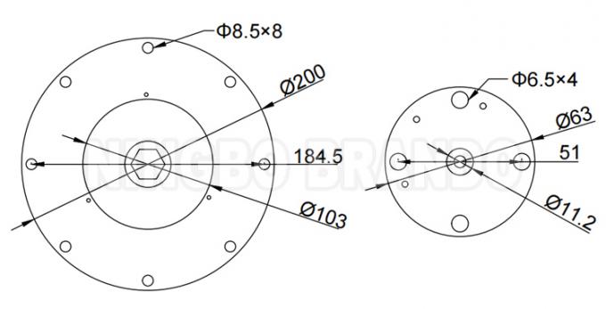 3“ Goyen-Type van de het Diafragmareparatie van de Impulsklep K7600 K7604 K7610 K7602 de Uitrustingsdimensie