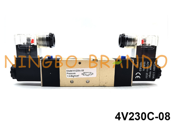 4V230C-08 Airtac Type 5/3 Weg Pneumatische Magneetventiel 12V 24V 110V 220V