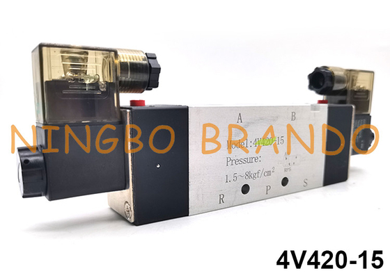 het Type van 4V420-15 Airtac Pneumatische de Solenoïdeklep 5/2 Manier 24V 220V van de Luchtcontrole