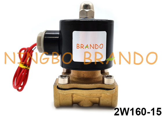 2W160-15 de rechtstreekse Klep van de Messings Normale Gesloten Solenoïde voor de Luchtolie van het Watergas