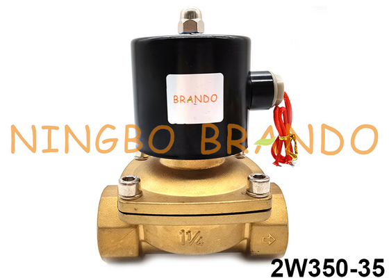 2W350-35 de Klep Directe Actie van de messings Normale Gesloten Solenoïde voor de Luchtgas van de Waterolie