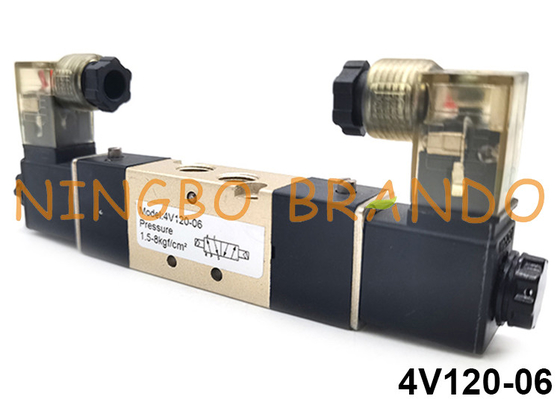 4V120-06 5/2-weg Airtac-type pneumatisch dubbel magneetventiel 24V 110V 220V