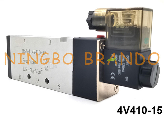 4V410-15 Airtac Type 5/2 Way Air Control Enkele Pneumatische Magneetventiel 24V 220V