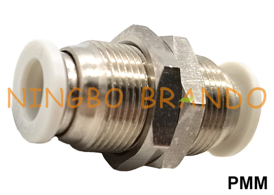 PMM Bulkhead Union Push-to-connect pneumatische slangkoppelingen 1/8'' 1/4'' 3/8'' 1/2''