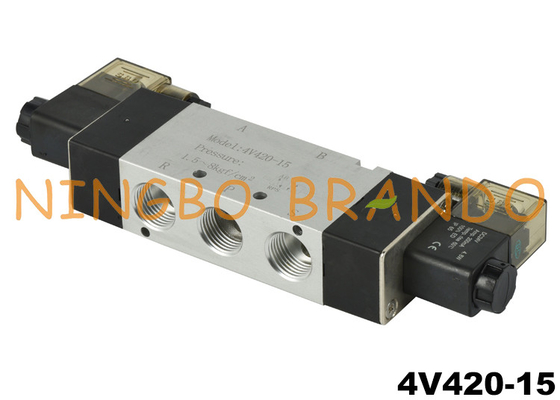 4V420-15 1/2'' 5/2-weg pneumatisch magneetventiel DC24V AC220V