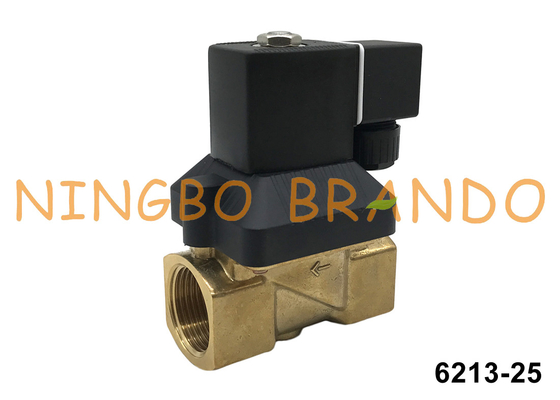 6213 A 25.0 1' koperen magnetoventil voor water lucht gas vloeistof 24V 110V 230V