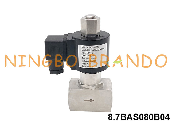 350 bar Hoogdruk elektrisch klep van roestvrij staal 12V 24V 110V 220V