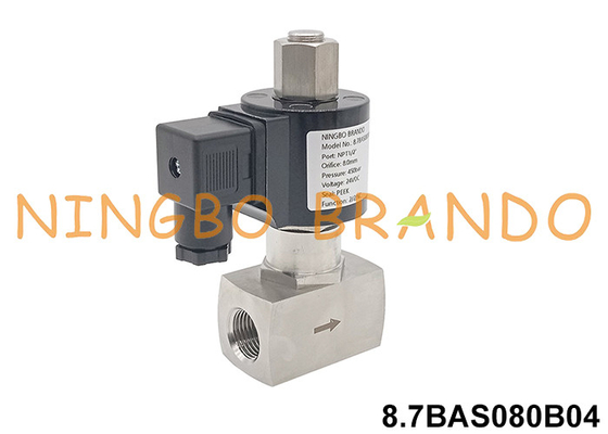 350 bar Hoogdruk elektrisch klep van roestvrij staal 12V 24V 110V 220V