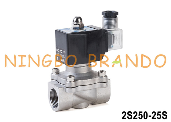 2S250-25 1′ roestvrijstalen magnetoventil voor watergas-olie 24V 220V