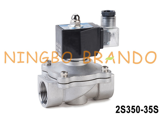 2S350-35 1-1/4'' 2 Way NC roestvrijstalen klep voor water lucht olie 24V 220V