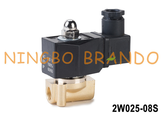 2W025-08 1/8' koperen magnetoventil met IP65 spoel 12V 24V 110V 220V