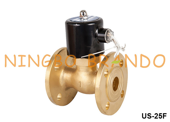 1' DN25 Flanged Steam Hot Water Brass Solenoid Valve 220V 110V 24V