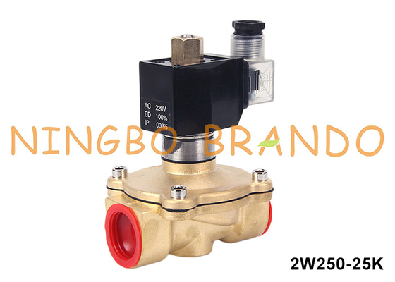 1' 2/2 Weg Normaal open water Messing solenoïde klep 220VAC 110VAC 24VDC 12VDC