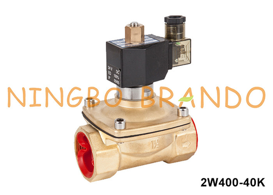 1.5'' 2-Way normaal open Messing Water Solenoïde Valve AC220V AC110V DC24V DC12V