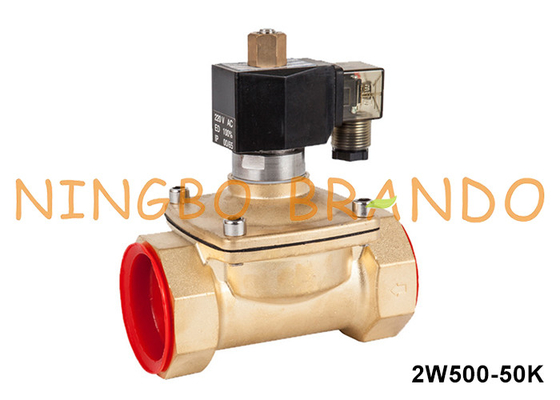 2'' 2 Way Normaal geopend Messing Water Solenoïde Valve 220VAC 110VAC 24VDC 12VDC