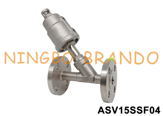DN15 Flanged Port SS 304 Pneumatische hoek zitklep 0~16 bar