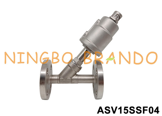 DN15 Flanged Port SS 304 Pneumatische hoek zitklep 0~16 bar