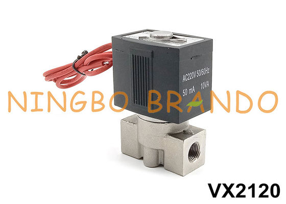 SMC-type VX2120-02 Solenoïde klep van roestvrij staal 1/4' 24V 220V