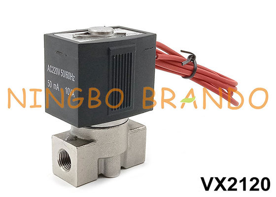 SMC-type VX2120-02 Solenoïde klep van roestvrij staal 1/4' 24V 220V