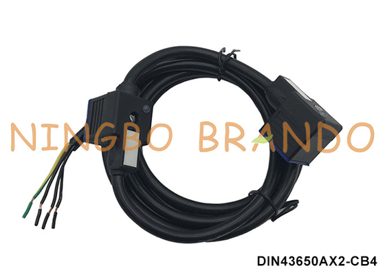 Doppelkop DIN43650A dubbel solenoïde klep spoel connector met gegoten kabel