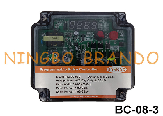 8 lijnen Programmable Pulse Controller Inlet AC220V Uitgang DC24V