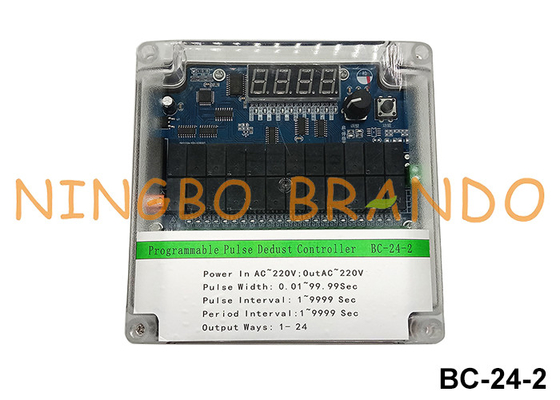 24 lijnen stofverzamelaar sequentiële timer controller 220VAC Input 220VAC Output