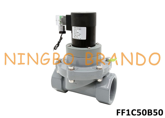 2' CPVC anti-corrosieve magnetoventil voor chemische stoffen zuur-alkali 24V 220V