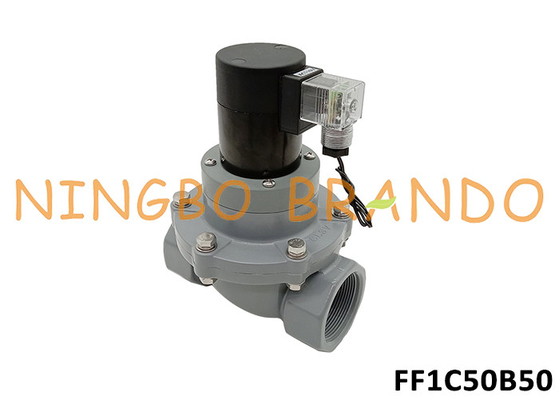 2' CPVC anti-corrosieve magnetoventil voor chemische stoffen zuur-alkali 24V 220V