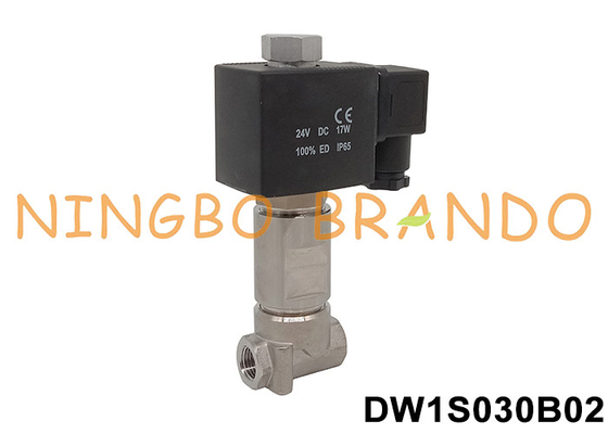 -196°C Ultra cryogene magnetoventil voor vloeibare stikstof 1/8'' 1/4'