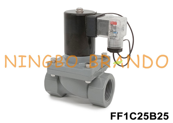 1' DN25 anti-corrosieve magnetoventil met CPVC-karosserie 24V 110V 220V