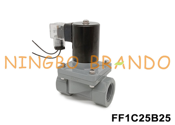 1' DN25 anti-corrosieve magnetoventil met CPVC-karosserie 24V 110V 220V