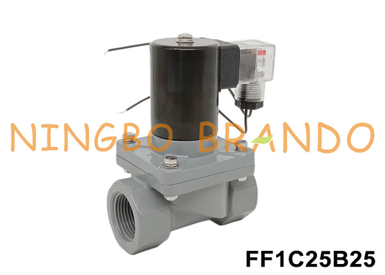 1' DN25 anti-corrosieve magnetoventil met CPVC-karosserie 24V 110V 220V