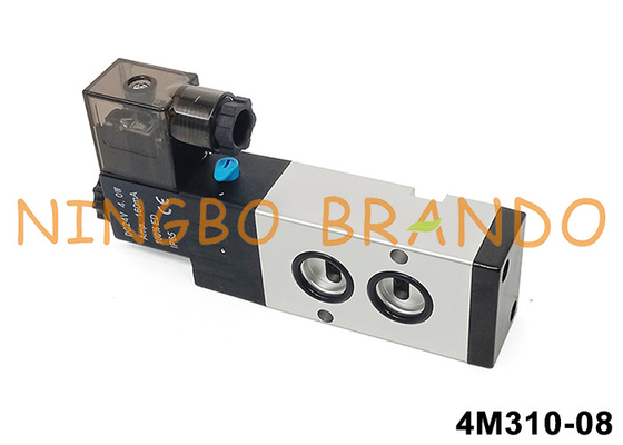 Airtac Type 4M310-08 Namur Pilot Solenoïde Valve 5/2 Way 24V 220V