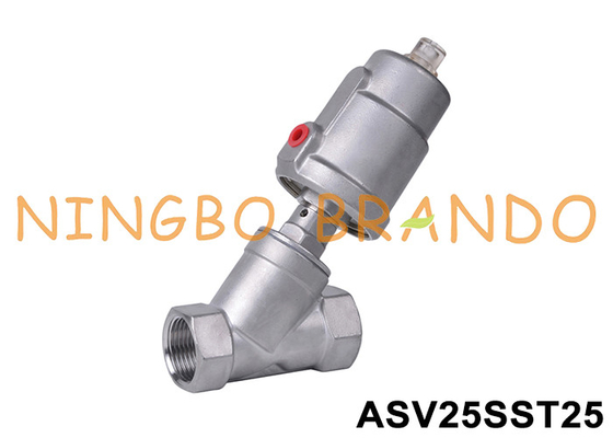 1 &quot;draad DN25 roestvrij staal Y-type hoek zitklep PN16
