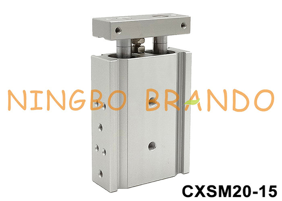 CXSM20-15 Dual-Rod Pneumatic Air Cylinder 20 mm Boring 15 mm Stroke