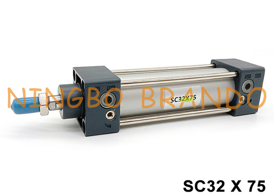 SC-serie Dubbelwerkende pneumatische luchtcilinder 32 mm Boring 75 mm slag