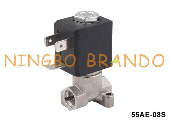 2weg roestvrijstalen koffiezetapparaat solenoïde klep 1/8'' 24VDC 110VAC 220VAC