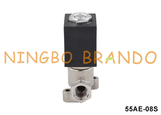 2weg roestvrijstalen koffiezetapparaat solenoïde klep 1/8'' 24VDC 110VAC 220VAC