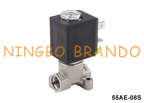 2weg roestvrijstalen koffiezetapparaat solenoïde klep 1/8'' 24VDC 110VAC 220VAC