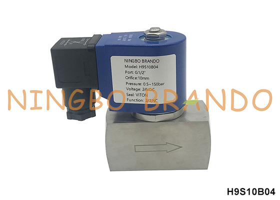 150 bar 1/2'' Hoogdruk elektrische klep voor water-luchtgas 24V 110V 220V