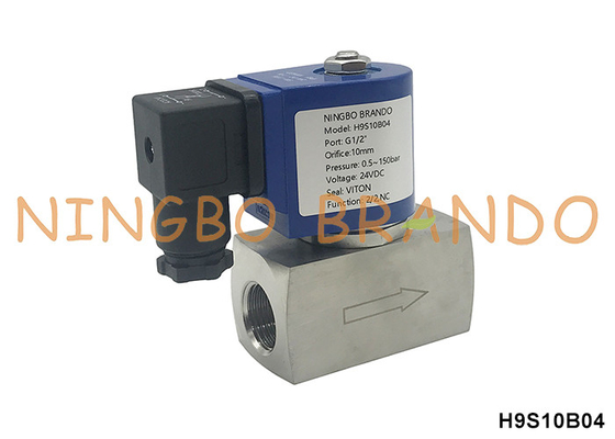 150 bar 1/2'' Hoogdruk elektrische klep voor water-luchtgas 24V 110V 220V
