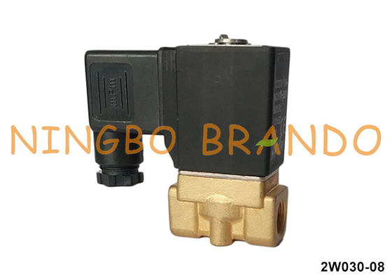 2W030-08 Airtac-type Messing solenoïde klep voor water, lucht 1/4' 220V 110V 24V