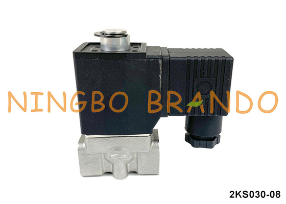 2KS030-08 Airtac-type Normaal geopende elektrische klep van roestvrij staal 24V 110V 220V