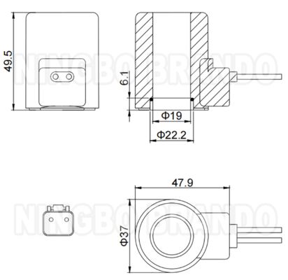12V 24V Pilot Veiligheidsvergrendelingsventiel Spoel Voor XE60/75/80/135/150/200/215/230 Graafmachine