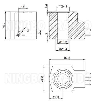 Hydraulische magneetventielspoel voor Yuken DSG-01 serie 110V 120V 220V 240V